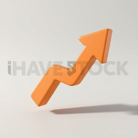 3D Growth Arrow Amber Soft series 743