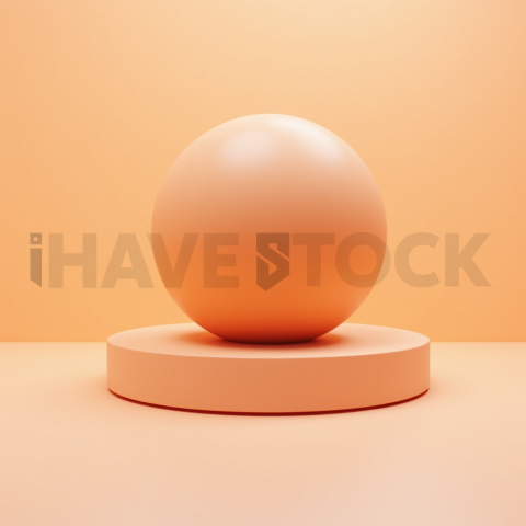 3D Kpi Sphere Sunset Orange series 697