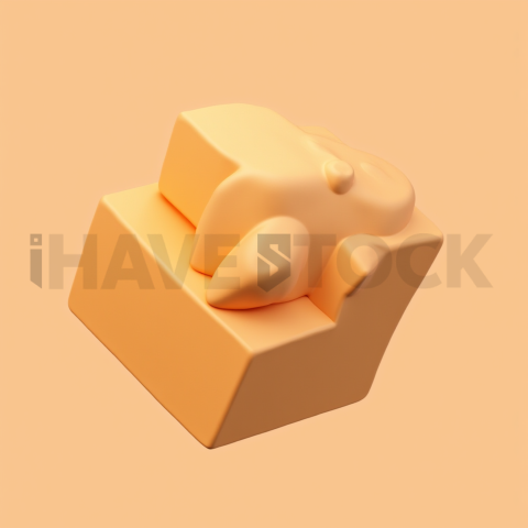 3D Analytics Cube Amber Soft series 684