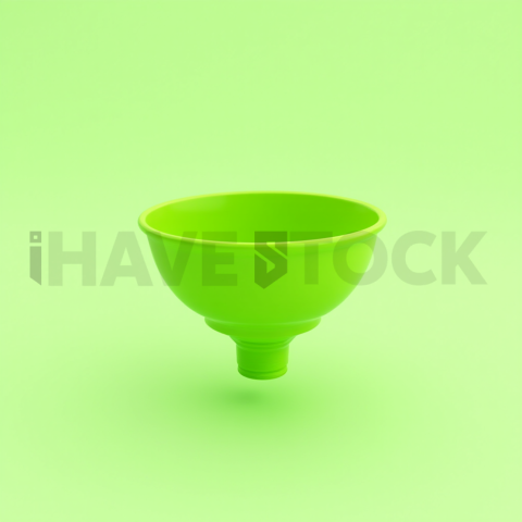 3D Funnel Icon Lime Green series 668