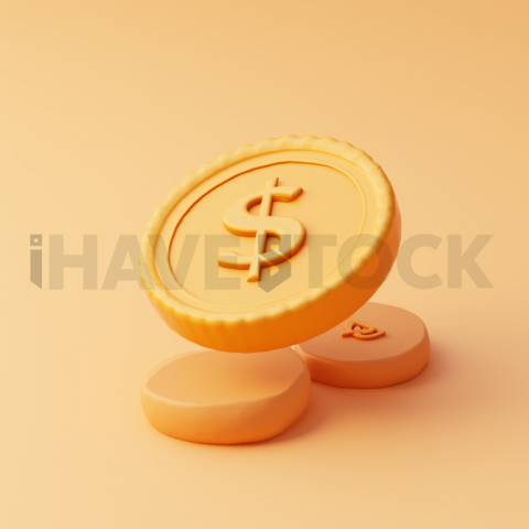 3D Profit Coin Amber Soft series 661