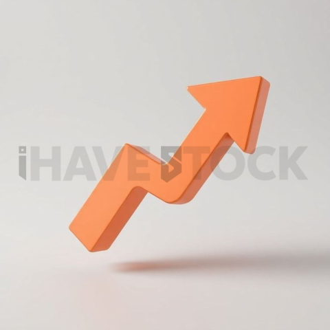 3D Growth Arrow Amber Soft series 657