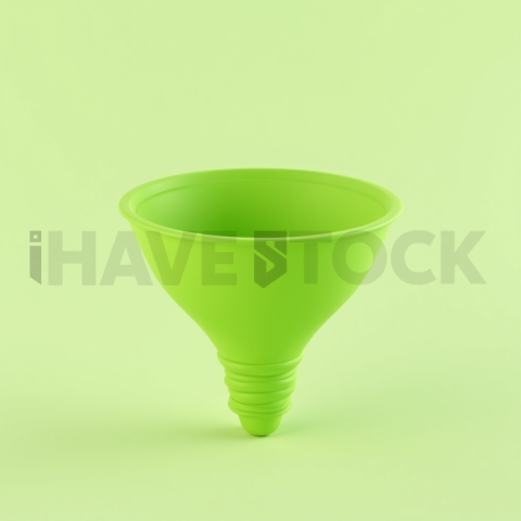3D Funnel Icon Lime Green series 626
