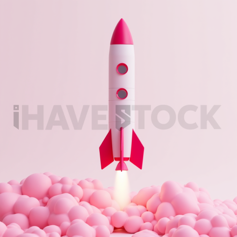 3D Rocket Booster Hot Pink series 635