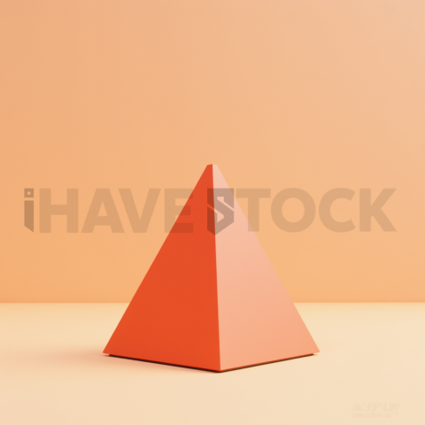 3D Performance Triangle Sunset Orange series 587