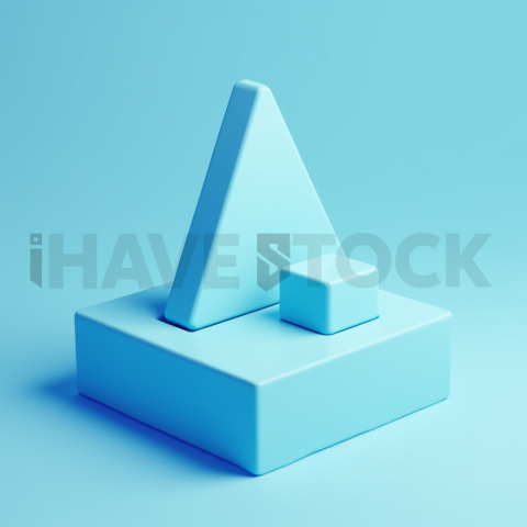 3D Performance Triangle Cyan Neon series 571