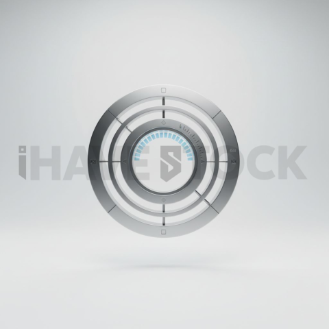 3D Metric Dial Chrome Silver series 548