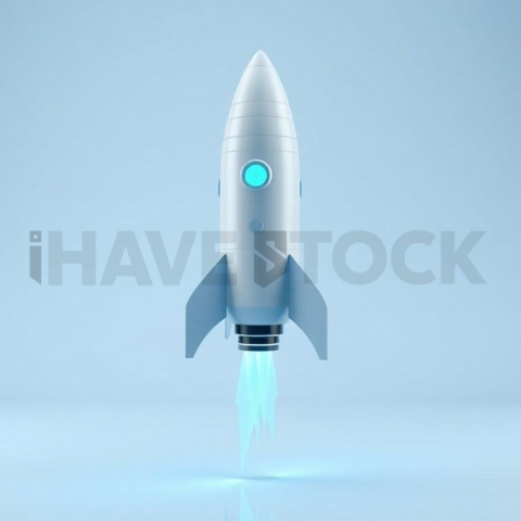 3D Rocket Booster Electric Blue series 536
