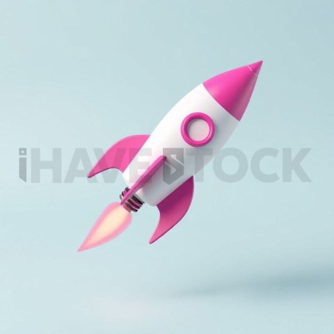 3D Rocket Booster Hot Pink series 844
