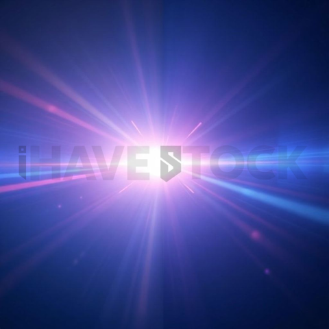 Dynamic Flares in Sapphire Volumetric Light Style – Premium AI Stock Background