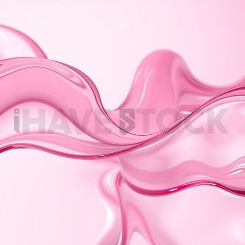 Glass Refractions in Rose Volumetric Light Style – Premium AI Stock Background