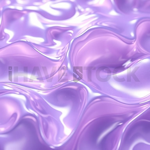Liquid Metal Forms in Lavender Cinematic Glow – Premium AI Stock Background