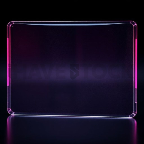 Glass Panel Card Magenta Ultra Glow Dark Glassmorphism Element 2025 – 8K