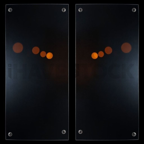 Glass Panel Divider Amber Medium Glow Dark Glassmorphism Element 2025 – 8K