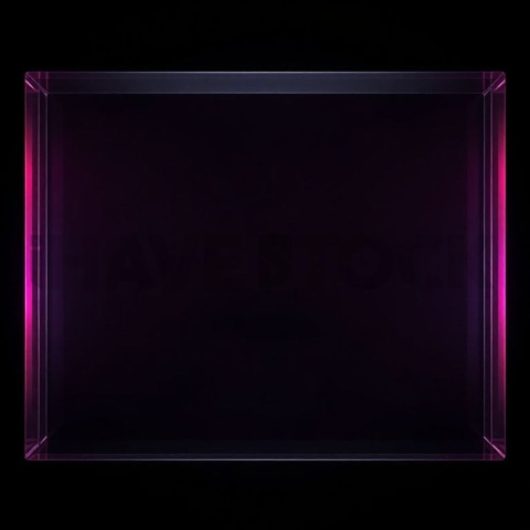 Glass Panel Frame Magenta Subtle Glow Dark Glassmorphism Element 2025 – 8K