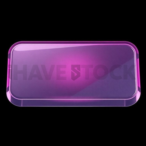 Frosted Glass Button Magenta Medium Glow Dark Glassmorphism Element 2025 – 8K