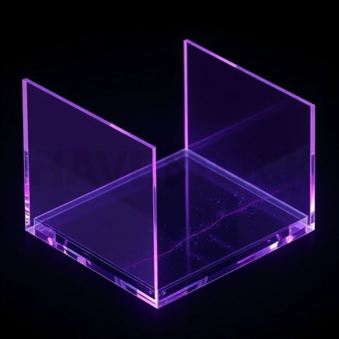 Glass Panel Card Purple Ultra Glow Dark Glassmorphism Element 2025 – 8K