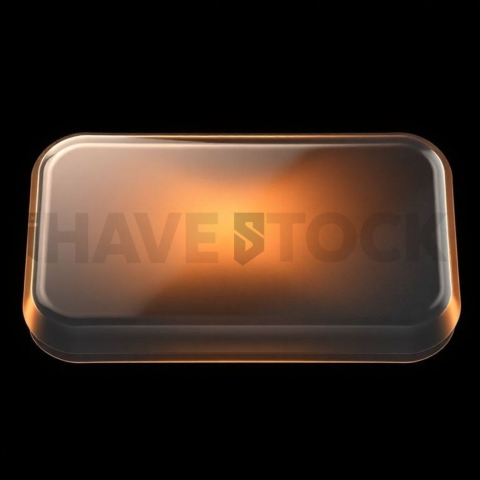 Frosted Glass Button Amber Ultra Glow Dark Glassmorphism Element 2025 – 8K