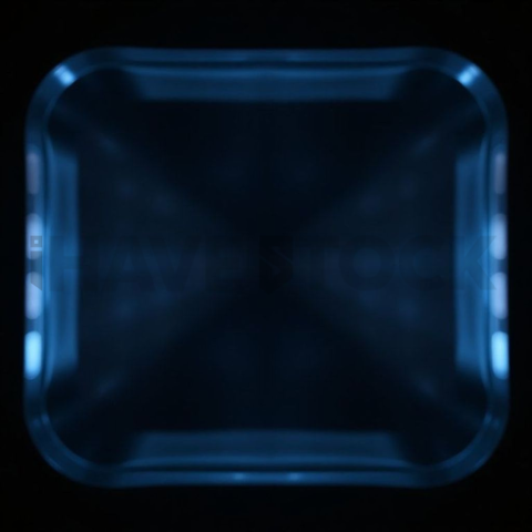 Blurred Glass Widget Blue Electric Subtle Glow Dark Glassmorphism Element 2025 – 8K